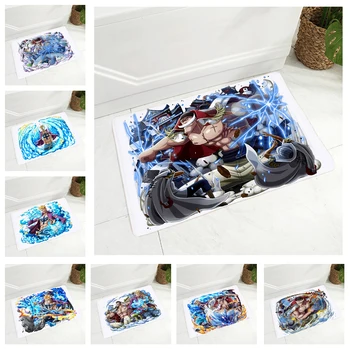 

Japan Anime Cartoon Newgate Floor Door Mat Super Soft Flannel Carpet for Kitchen Non-Slip Decor One Piece Doormat 40x60cm