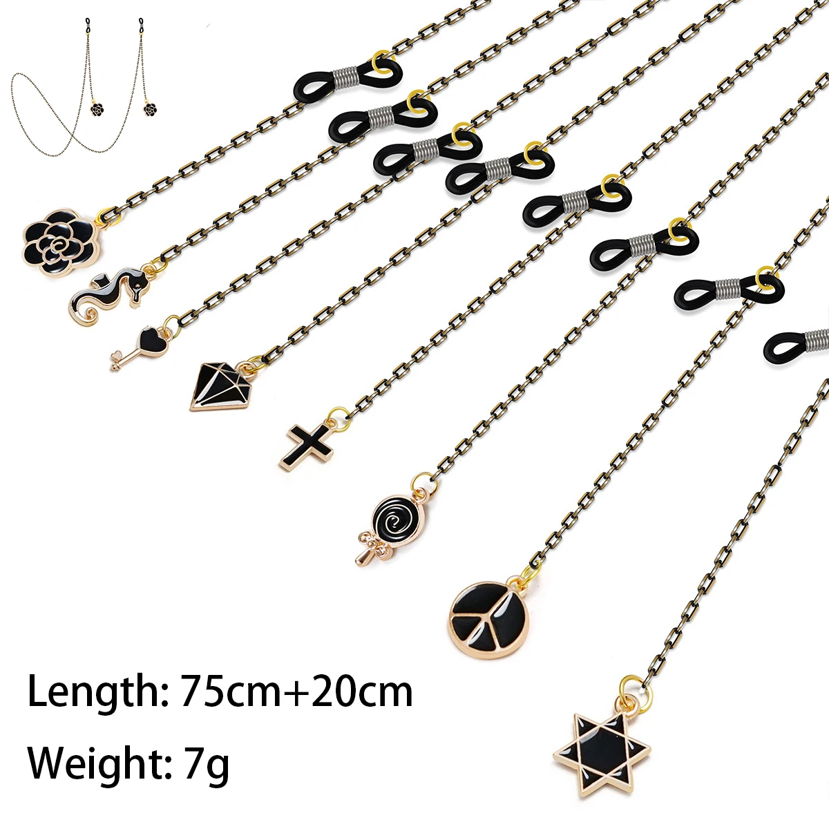 

2020 New Reading Glasses Chain Hanging Rope Sunglasses Chain Reading Bead Chain Men Women Neck Strap Rope Anti Slip Lanyards