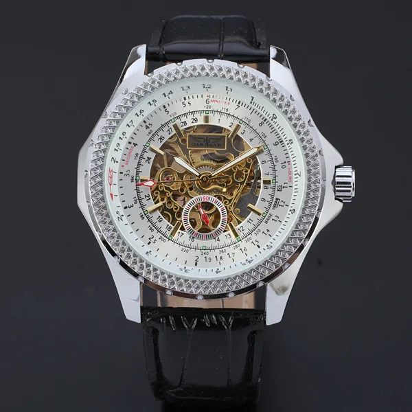 

Winner/Winner Men-Style Business Back through Automatic Machine Steel Belt Watch Sports Casual MEN'S Watch