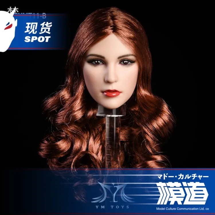 YMTOYS YMT011 1/6 MENG DREAM Красивая голова леди лепить с корнями волос для 12 дюймов Коллекционная Tbleague Фигурка DIY