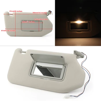 

Car Sun Visor w/ LEd Light Sunshade Shield Right Side For 13-18 Nissan Pathfinder Platinum SL SV & For Infiniti QX60 14-17
