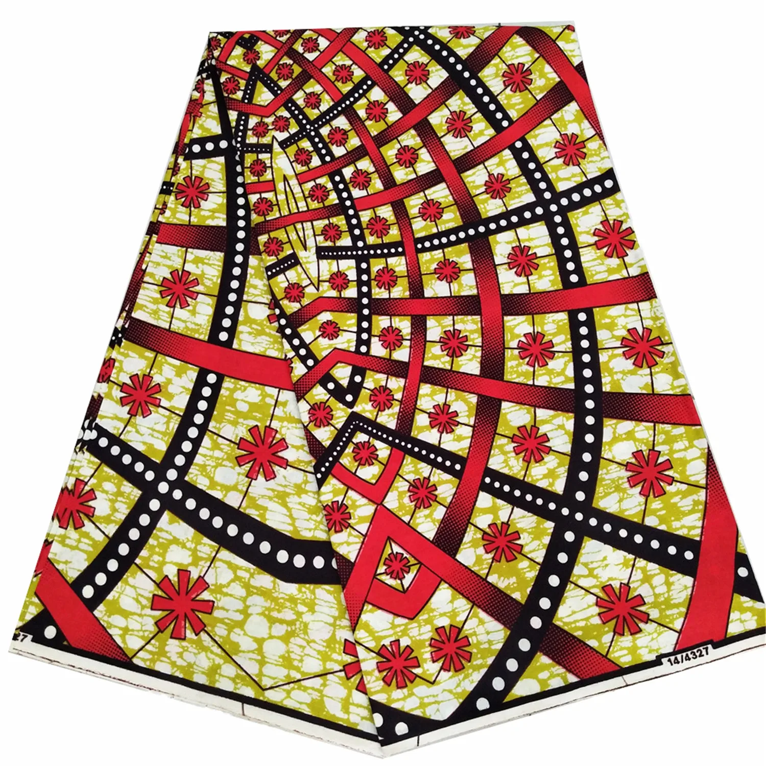 Анкара воск блок печати ткань Африканский Голландский Настоящий Воск чистый хлопок 6 ярдов