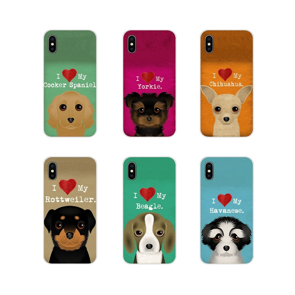 

Accessories Cases Cover I Love My Dog Yorkie Papillon boxer For Xiaomi Redmi 4A S2 Note 3 3S 4 4X 5 Plus 6 7 6A Pro Pocophone F1