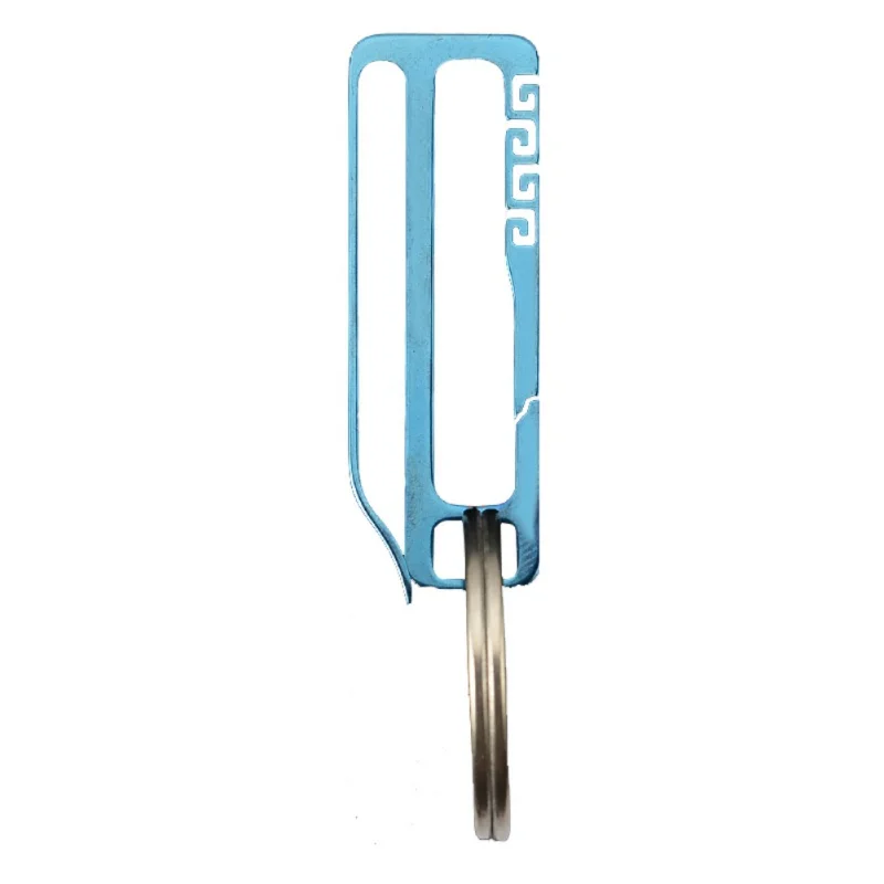 EDC брелок для ключей из титанового сплава, ремень с пряжкой, мужской пояс с подвесным кольцом, пряжка, инструменты для улицы - Цвет: 2L