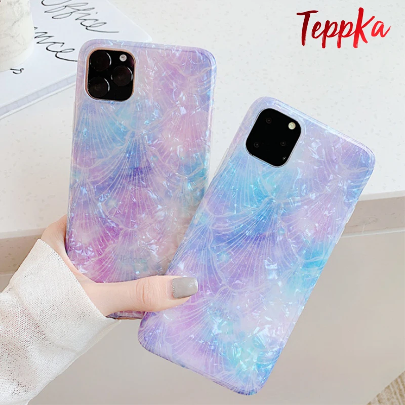 Чехол TeppKa для iPhone 11 Pro Max фиолетовый чехол мягкий ТПУ 2019 Fundas |