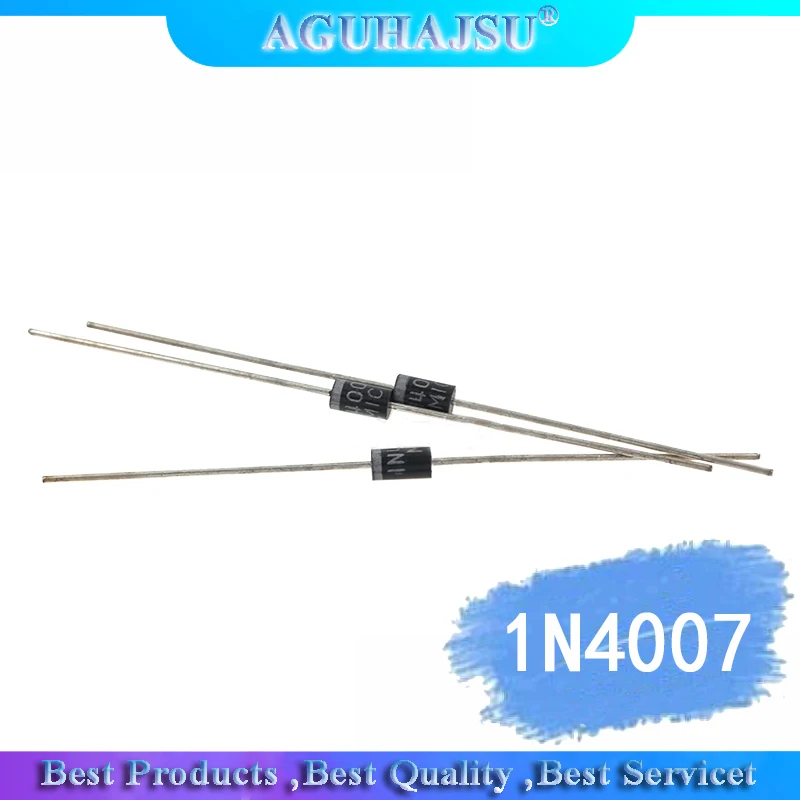 100 шт. 1N4007 1N5819 1N4001 UF4007 FR107 FR207 DO 41 высокого качества с выпрямительным диодом|Диоды| |