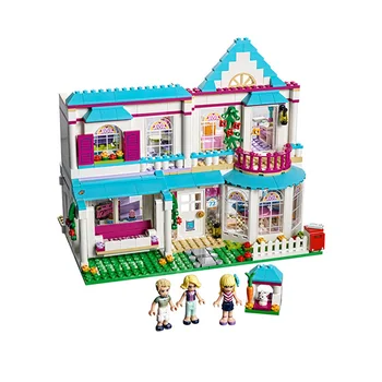 

Stephanie House Compatible Lepining Friends Girl Hotel Model Building Blocks 622pcs Bricks Girls Birthday Gift Children Toys