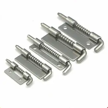 

304 Stainless Steel loaded Hinge bisagras Security Spring bolt Barrel Latch for Industrial Welding Distribution Cabinet Hardware