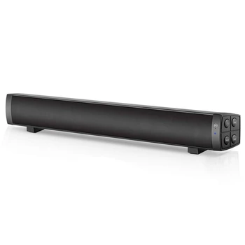 

For Pc, 19-Inch Soundbar Speaker 2.0 Channel Tv Speakers Bluetooth 4.2/Stereo/Aux/Tf Card/Remote Control/Built-In Microphone