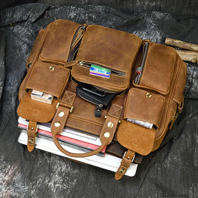 MAHEU мужской портфель, натуральная кожа, сумка для ноутбука, 15,6 дюймов, PC, сумка для компьютера, сумка для компьютера, Воловья кожа, мужской портфель, коровья кожа, мужская сумка
