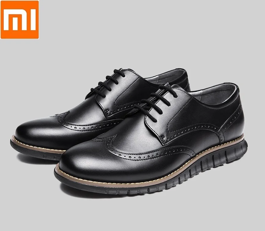 Xiaomi qimian Man woman lightweight sports derby shoes Lightweight high elastic rubber sole leather