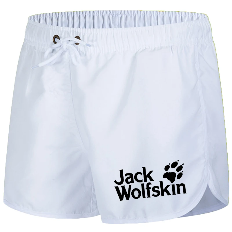 Pantalones cortos deportivos para hombre, Shorts transpirables de secado rápido, a la moda, con estampado de pie de huella de pie, para exteriores