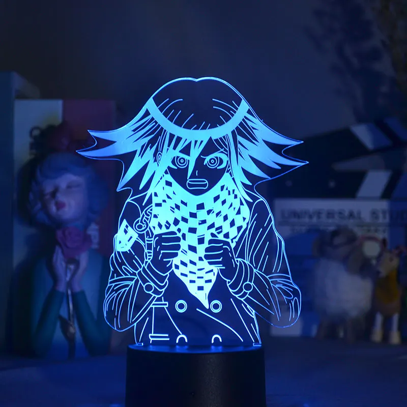 3D Lampe Anime Danganronpa V3 Kokichi Oma LED Nachtlicht Schlafzimmer Dekor Gift 