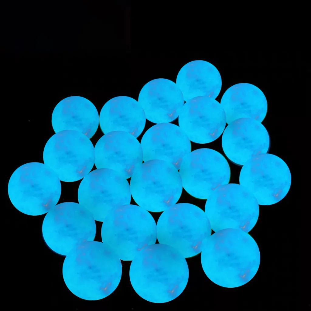 35mm Amazing Fluorescent Ball Blue Luminous Glowing Stone Quartz Crystal Sphere Bedroom Decoration Glow Stone Ball A Best Gift