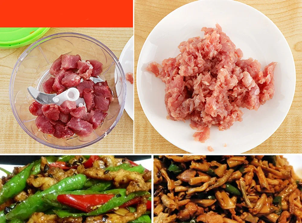 Многофункциональная дробилка Кухонный комбайн ручная машина для мяса