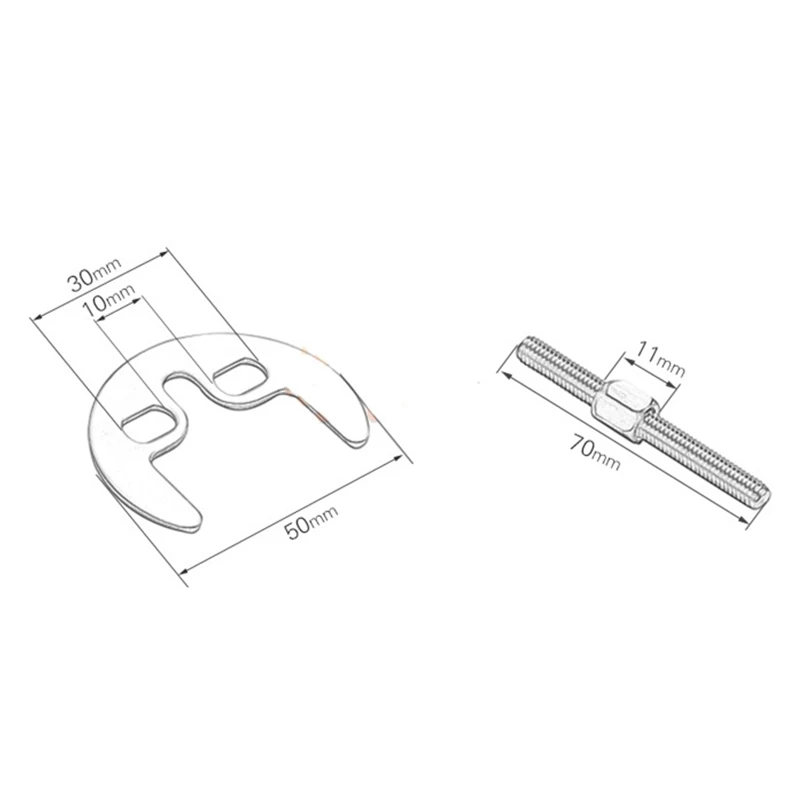 1PC Bathroom Installation Faucet Accessories Fixed Stainless Steel Basin Faucet Fittings Tap