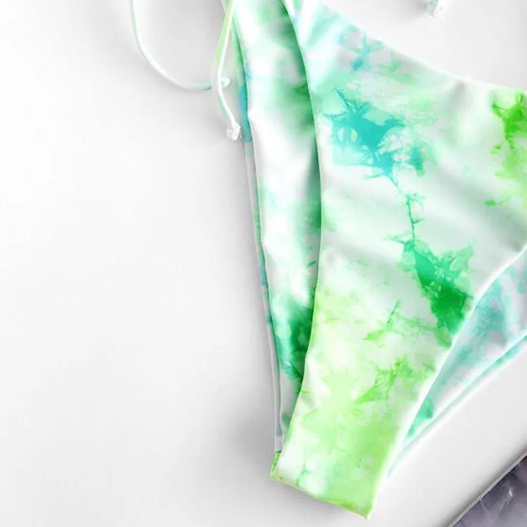 SAGACE сексуальное бикини для женщин пуш ап купальник с принтом Tie dye Бразильский