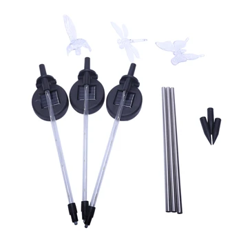 

3Pcs Color-Changing Led Garden Solar Light Waterproof Dragonfly/Butterfly/Bird Solar Led Light