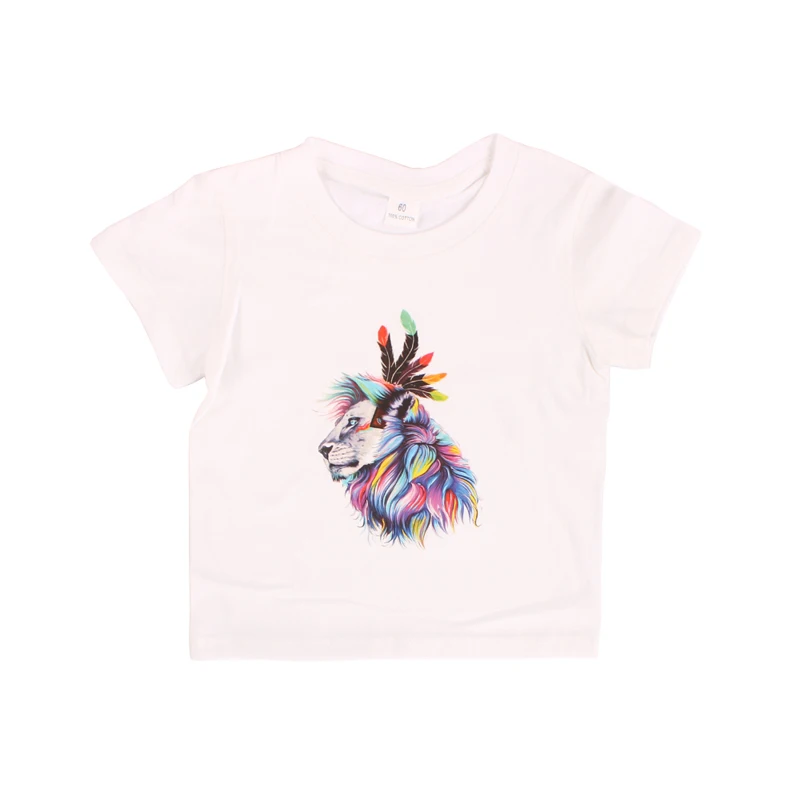 Boys Girls Cotton T-Shirt Lion King Cartoon Funny T shirt Children Short Sleeve Summer Tops Kids Owl Print Tee Clothes (1)