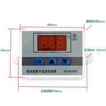 W3001 w3002 dc12v 24v AC110V-220V led digital termostato controlador de temperatura termoregulador aquecimento controle de resfriamento