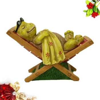 

1Pc Tortoise Sunbathing Shaped Crafts Decorations Tortoise Figurines Creative Desktop Ornaments Country Style Decor