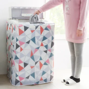

1 pcs Printing Sunscreen Dust Proof Cover Washing Machine Cover Waterproof Case Washing Machine Protective Dust Jacket 2 Type