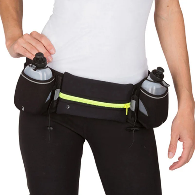 

Marathon Dual Pocket Running Belt Trail Running Waist Bag For Phone Sports Fanny Pack Man/Woman Fitness Waist Pack Water Bottle