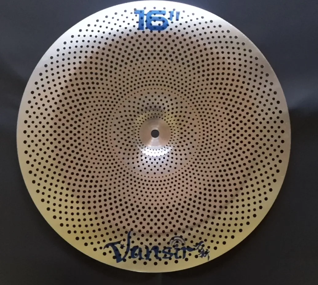 Vansir Cymbal Low Volume Cymbals 18 china Silver/Blue/Gold/Rainbow/Red/Black silent mute cymbal for practice