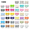 LOFCA 15mm 10pcs/lot Silicone Beads Baby Teething Beads Baby Teether Safe Food Grade Nursing Chewing Round Fashion Beads ► Photo 2/6