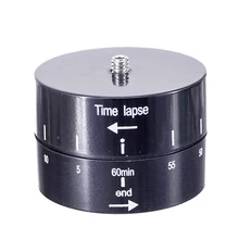 Para o telefone móvel lapso de tempo 360 graus rotação automática câmera tripé cabeça base 360 tl timelapse para gopro câmera slr