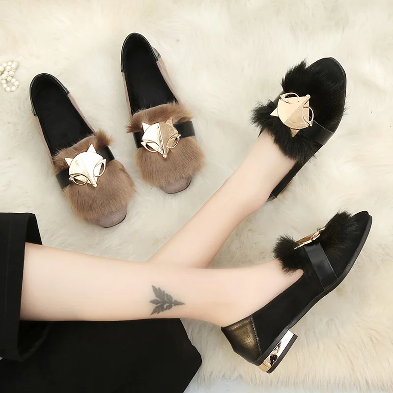 

Autumn Flat Keel Thin Shoes Women's 2018 New Style Versatile Korean-style Low-Cut Online Celebrity Casual Square Head Students F