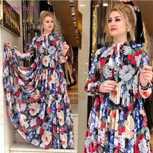 

Long Sleeve Summer Dress Women Clothes 2021 Elegant Long Dresses Floral Print Boho Maxi Dress Beach African Print Sexy Dresses