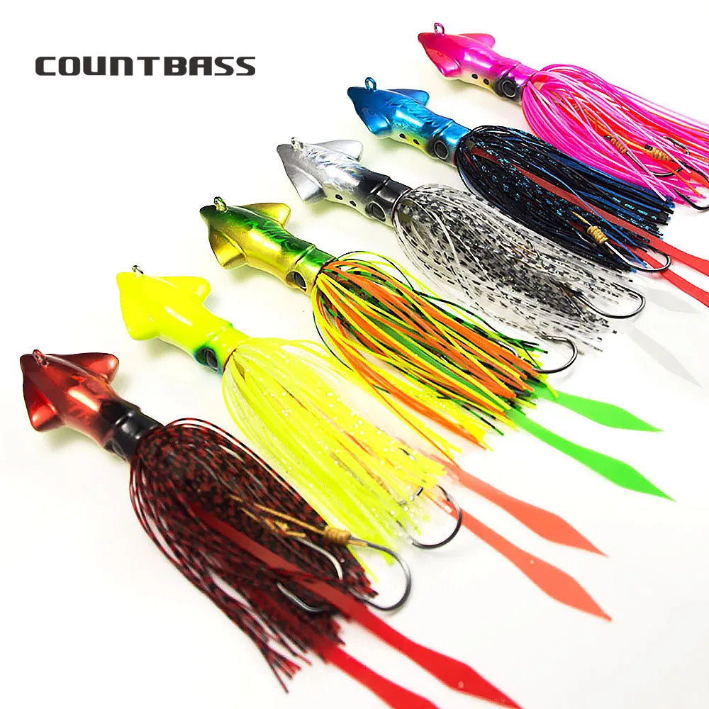 6 шт. 90 г 3 1 oz Countbass кальмара дергающаяся приманка соленый резиновый зажим мадаи