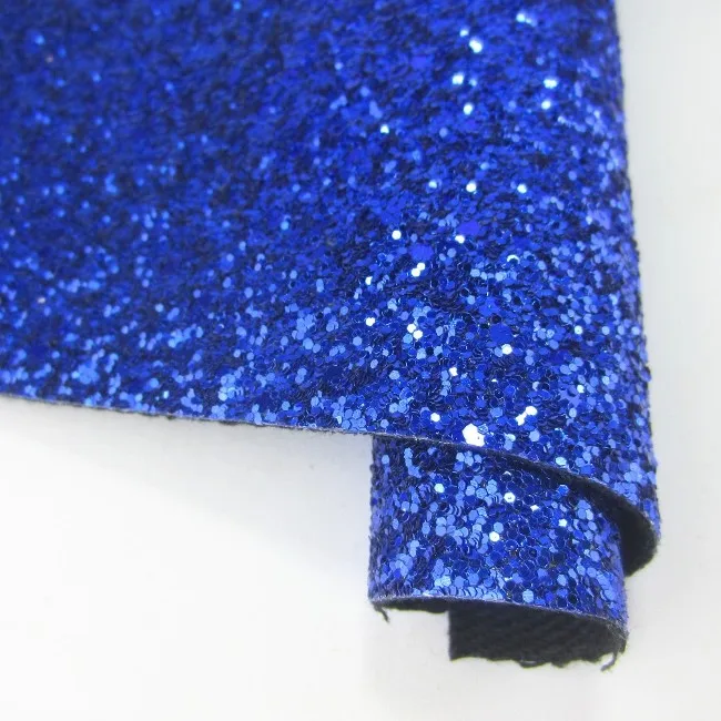 30 см X 134 см рулон черного, белого, серебристого цвета, плотная блестящая ткань, искусственная синтетическая кожа для банта, материал для свадебного украшения, сделай сам, CN226 - Цвет: 6 - Azure Blue
