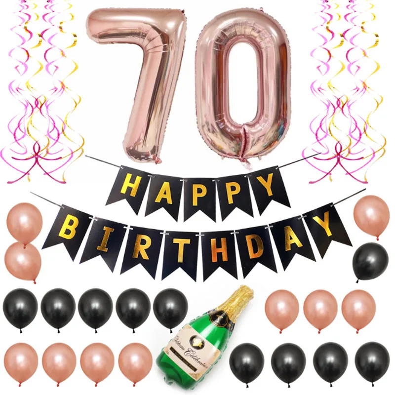 32 дюйма Количество воздушных шаров 18th 40th 50th 60th 30th День рождения украшения декорации с днем рождения воздушные шары Balony/воздушные шары