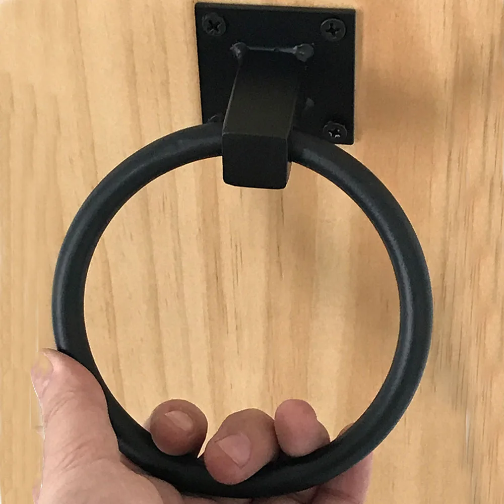 simples retro drop ring macaneta da porta 01