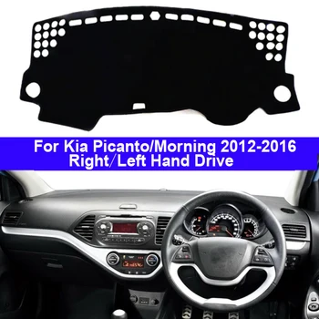 

For Kia Picanto Morning 2012-2016 Left/Right Hand Drive 1PC Car Dashboard Mats Cover Sun Shade Dashboard Cover Capter