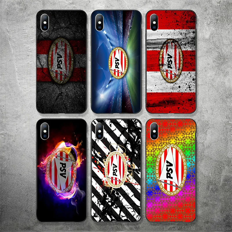 

PSV FC Eindhoven Case For iPhone XR 11 Pro XS Max X 5 5S Silicone Cover DIY Gutierrez For iphone 7 8 6 S 6S Plus 7Plus Case Bear