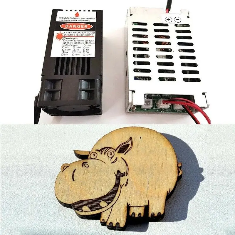 Рисунок 2 - Синий лазерный гравировальный модуль