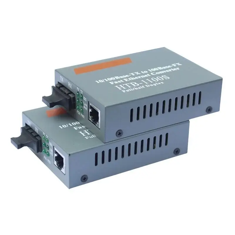 

HTB-1100S Optical Media Converter 10/100Mbps RJ45 Single Mode Duplex Fiber SC port Converter