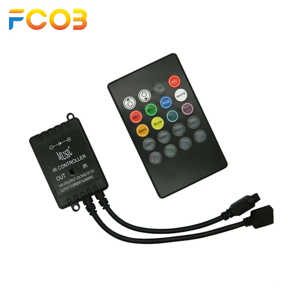 ИК 20 Ключи музыка Светодиодные ленты контроллер для 2835 3528 5050 RGB светодиодный