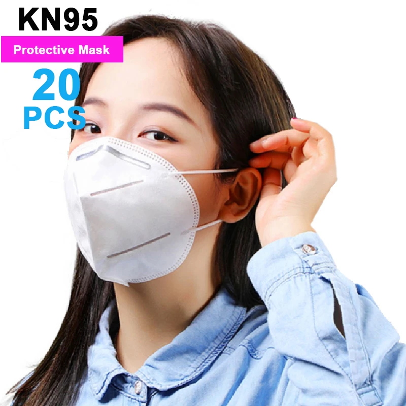 20/30/50 pièces KN95 Masques de protection contre la poussière Masques
de protection Anti-brouillard masque respirant filtre de sécurité
Masques Anti-poussière