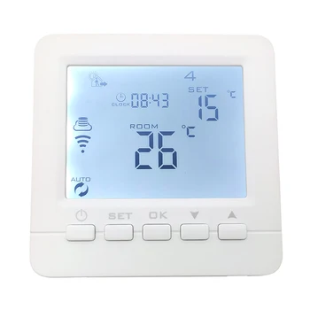 

WIFI APP Control HY02B05 90-240V 16A 3A Temperature Controller Room Thermostat For Electric or Water Heating System