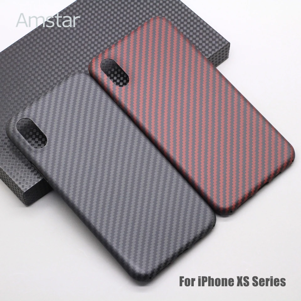 Amstar Pure Carbon Fiber Protective Case for iPhone 13 12 11 Pro Max 13 12 Mini X XR XS Max Ultra-thin Aramid Fiber Hard Cover iphone 11 card case iPhone 11 / XR