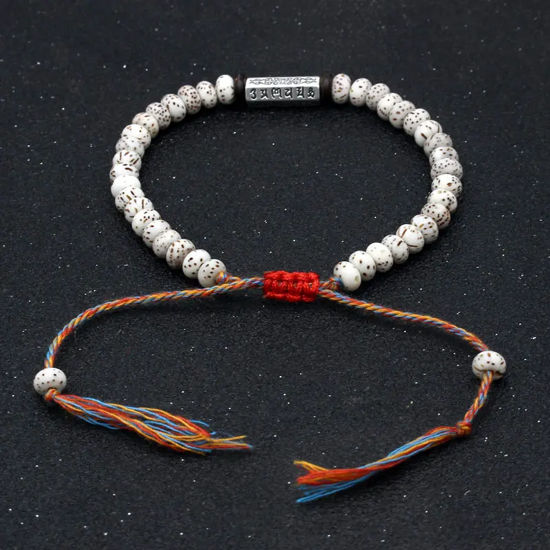 Bracelet Jewelry Tibetan Buddhist Colorful Cotton Thread Bodhi Beads