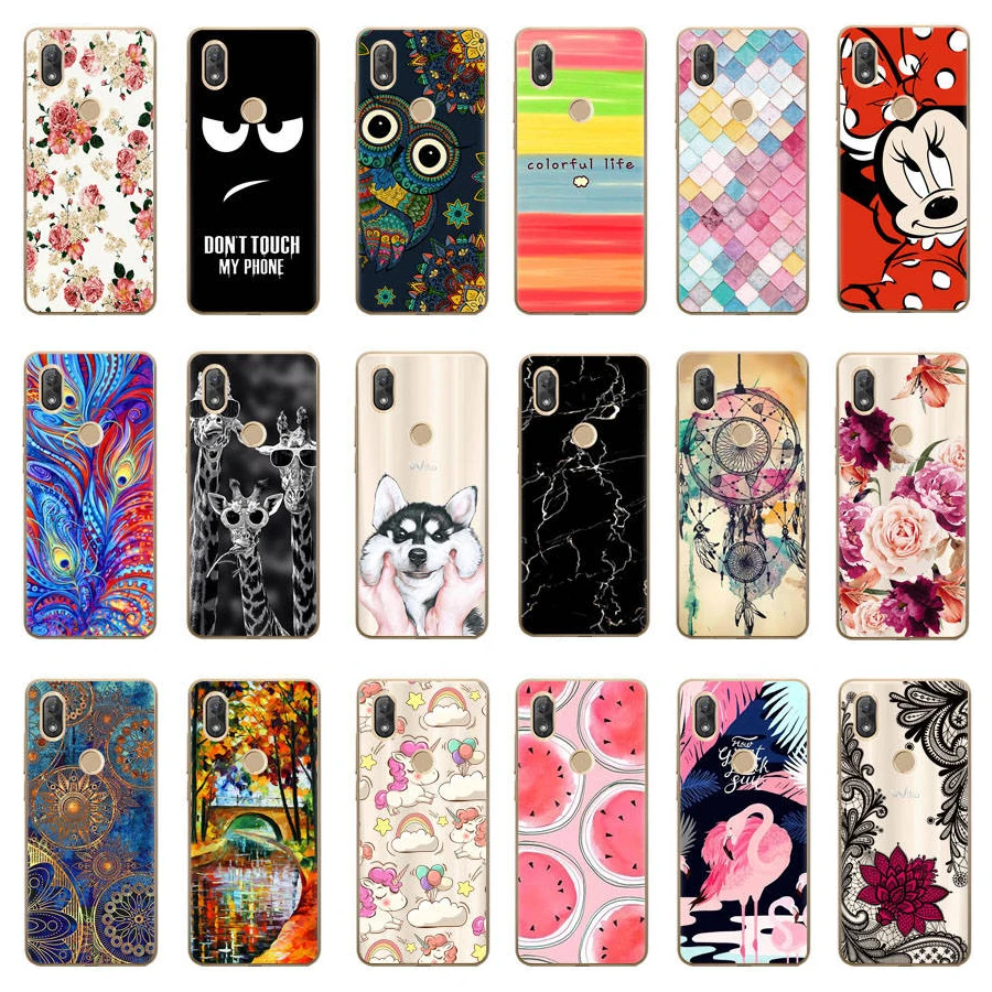 

Phone Case for Wiko View 2 / View 2 Pro / View Go / View Max Case Silicone Back Cover Shell TPU Soft Cartoon Cute Fundas Coque