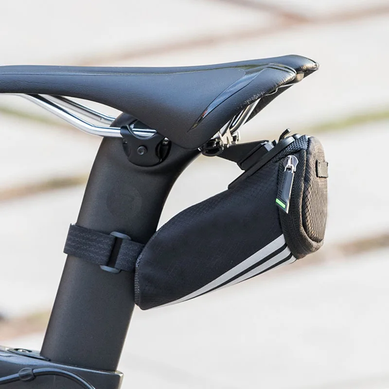 Мини велосипедная сумка для шоссейного велосипеда MTB Светоотражающая седельная сумка черный ремень на набор инструментов задняя Сумка для сиденья сумки и T8