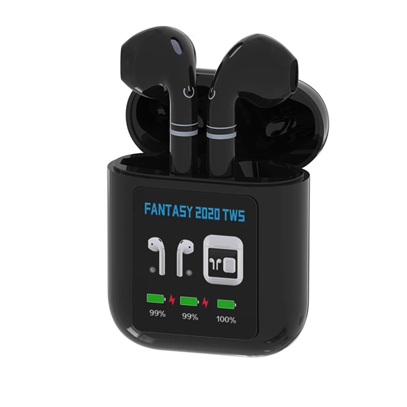 

TWS 2020 Real Color Large Screen Display Earbuds sports headsets Basse lourde True Touch Wireless Mini Bluetooth 5.0 Earphone