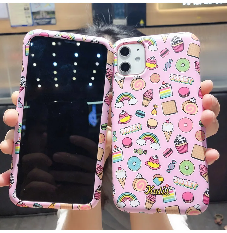 Чехол с фламинго для iPhone 11 Pro 360 передняя и задняя крышка оболочка iphone XS max XR X 8 6 7 plus