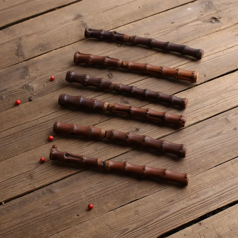 Tea Cutter 1 PCS Natural bamboo Puerh Tea Knife Needle Cone Stainless Steel Damascus